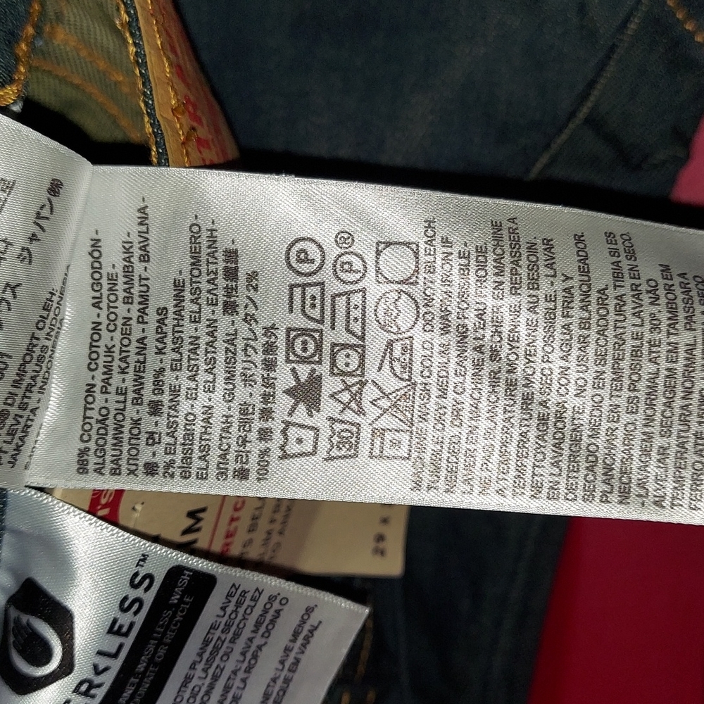 New Levi's jeans petroleum color size 33x30 Slim 511 - Picture 5 of 5